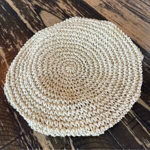 NWT - Wyeth - Anthropolgie - WHEAT Cream Beret Hat - OneSize